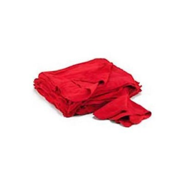 United Facility Supply Red Cotton Shop Towels - 14"w x 15"d - UFSN900RST UFSN900RST